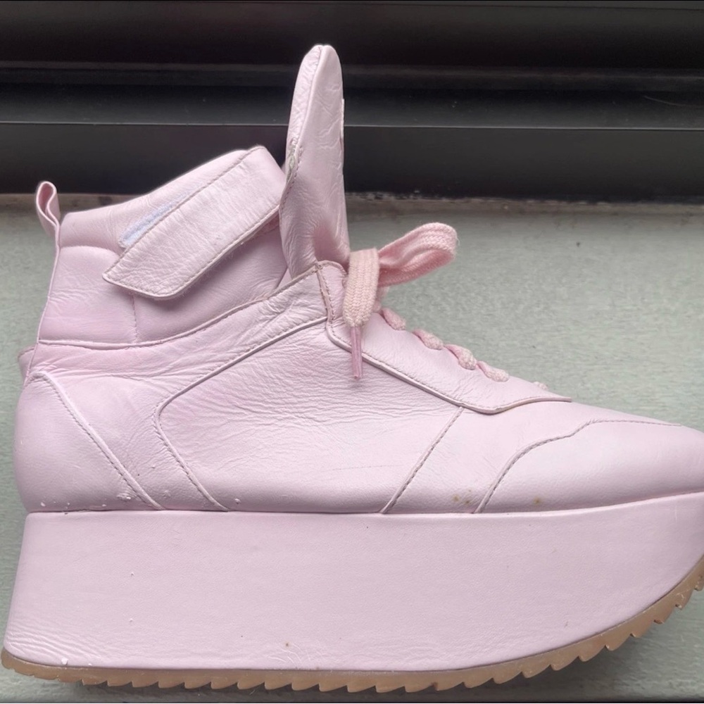 Pink Platform Sneakers